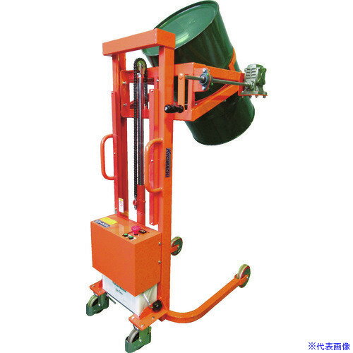 ■KSK ハンドドラムリフト(電動油圧) LMDD35024(4584341)[送料別途お見積り][法人限定][直送]