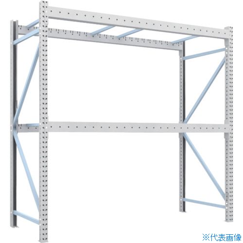 ■TRUSCO 重量パレットラック1トン2500×1000×H2500 2段 単体 1D25B25102(4591534)[送料別途お見積り][法..