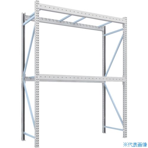 ■TRUSCO パレットラック1トン2300X900XH3000 2段 単体 1D30B23092(4591577)[送料別途お見積り][法人限定][直送]