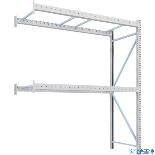 オレンジブック トラスコ中山　TRUSCOTRUSCO パレットラック1トン2500X1000XH3000 2段 連結 〔品番:1D30B25102B〕[ 注番:4591666]特長●限られた床面スペースを有効に利用でき、保管物の荷崩れ破損を防ぎます。●優れた強度（均等積載量1〜2t/段対応）で、支柱・ビームは積載物の荷重に適した形状のものを選択でき、強度を追求した設計となっています。●短期間・短納期 規格化された部材によるノックダウン方式により、短期間でラックの設置が完了し、設置後すぐに使えます。●優れた機能性 レイアウト変更・段変更も自在。積層タイプを採用すれば、上部空間はより有効に活用できます。仕様●間口(mm)：2500●奥行(mm)：1000●高さ(mm)：3000●有効間口(mm)：2500●色：ネオグレー●均等積載量(kg/段)：1000●最大積載量(kg/台)：2000●ビーム段数：2●本体仕様：連結型仕様2●ネオグレー色●段調整ピッチ(mm)：50材質/仕上●本体:スチール●本体表面処理:粉体塗装(支柱、ビーム)セット内容/付属品注意●組立費は別途です。●連結型のみではご使用できません。●集中荷重になりますと耐荷重能力は半減します。必ず均等に荷重を分布させてご使用ください。原産国（名称）日本JANコード本体質量101.44kgオレンジブック トラスコ中山　TRUSCOTRUSCO パレットラック1トン2500X1000XH3000 2段 連結 〔品番:1D30B25102B〕[注番:4591666][本体質量：101.44kg]《包装時基本サイズ：1000×3000×300》〔包装時質量：101kg〕分類》物流・保管用品》物品棚》パレットラック☆納期情報：メーカー直送品【法人限定＝会社名ご記入お願い致します。】