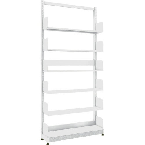 ■TRUSCO 単柱書架 単式 B5縦 W900XD220XH1975 6段 BSSS63T6(4592654)[法人限定][直送元]