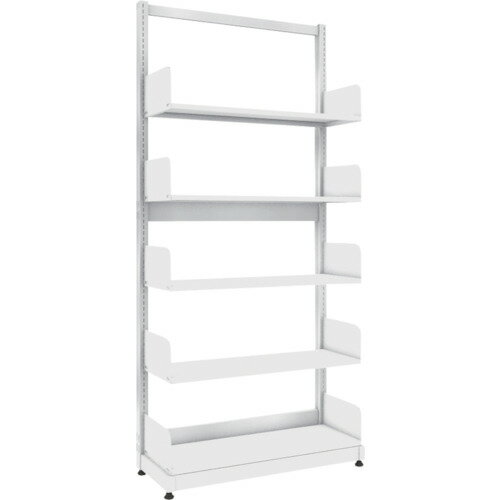 书柜 - ■TRUSCO 単柱書架 単式 A4横 W900XD320XH1975 5段 BSSS63Y5(4592671)[法人限定][直送元]