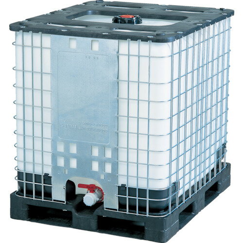 ■サンコー 液体・粉体輸送コンテナー 807070 サンバルク#1000(UN有)ブラック/ホワイト SKIBC1000(45940..