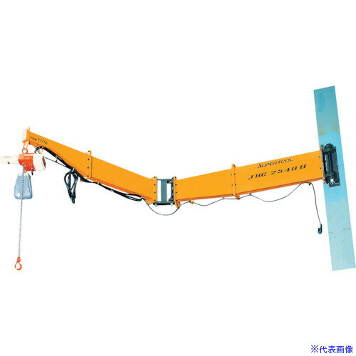 Rakuten - ■スーパー 柱取付式ジブクレーン(溶接型) 容量:490kg アーム長さ:2022mm JBC4920H(4601734)[送料別途お見積り][法人限定][直送]
