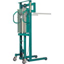 ■ビシャモン フォーク式リフター トラバーリフト(バッテリー上昇式) 均等荷重500kg 充電時間約7時間 フォーク寸法600×110mm フォーク高さ90〜1...