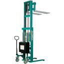 ■ビシャモン フォーク式リフター トラバーリフト(バッテリー上昇式) 均等荷重380kg 充電時間約7時間 フォーク寸法600×110mm ストローク2420m...