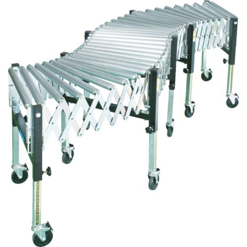 ■タイヨー 伸縮式ローラコンベヤ 1スパン シングル TX38S1(4611217)[法人限定][直送元]