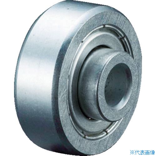 ■TRUSCO スチールホイール Φ25.4X9 削り出しベアリング V2509SN(4611942)