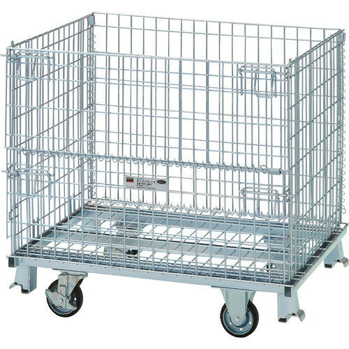 オレンジブック トラスコ中山　TRUSCOTRUSCO ネットパレット車輪付 間口1000X奥行800X高さ930 500kg 〔品番:TNP3NS〕[ 注番:4624084]特長●開閉部はコイルを使用し開閉操作は簡単です。●メッシュ構造で強度に優れています。●立体格納による所要空間の節減と折りたたみによる保管スペースの有効利用ができます。●組み立て、折りたたみが簡単で、作業コストを低減できます。●フォーク作業も容易です。●キャスター付なので移動も簡単です。（固定2個、自在2個）●バラ物の収容に最適で、ロット管理ができます。用途●各種工場、作業現場に。仕様●最大積載荷重(kg)：500●呼称寸法(mm)間口×奥行×高さ：1000×800×930●最内寸法(mm)間口×奥行×高さ：950×760×700●外形寸法(mm)間口：1000●外形寸法(mm)奥行：800●外形寸法(mm)高さ：930●脚部高さ(mm)：100●最大積載段数(段)：1●線径(mm)：6●網ピッチ(mm)：50×100●ゲート：半開●キャスター径(mm)：130●適合キャスター：(自在車ストッパー付き)TYWJ-130S、(固定車)TYWK-130●タイプ：キャスター付●線径(mm)枠：6.0●フォーククリアランス(mm)間口×奥行：406×374仕様2●自在キャスター(ストッパー付)、固定キャスター各2個(ゴム車)●三価クロメートメッキ材質/仕上●スチール●表面処理:三価クロムメッキセット内容/付属品注意●車上渡しになります。重量物ですのでご注意ください。原産国（名称）中国JANコード4989999552546本体質量55kgオレンジブック トラスコ中山　TRUSCOTRUSCO ネットパレット車輪付 間口1000X奥行800X高さ930 500kg 〔品番:TNP3NS〕[注番:4624084][本体質量：55kg]《包装時基本サイズ：1050×850×300》〔包装時質量：55kg〕分類》物流・保管用品》コンテナ・パレット》メッシュパレット☆納期情報：メーカー直送品（送料元払い）【法人限定＝会社名ご記入お願い致します。】 ※北海道・沖縄・離島は運賃別途商品も含む