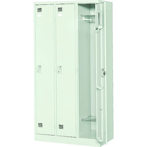オレンジブック トラスコ中山　TRUSCO東洋 スタンドロッカー(3連2号) 〔品番:LK3TNG〕[ 注番:4627971]特長仕様●間口(mm)：900●奥行(mm)：515●高さ(mm)：1790●色：ニューグレー●鍵タイプ：シリンダ錠2本付●1マス有効内寸(mm)間口：245●1マス有効内寸(mm)奥行：490●1マス有効内寸(mm)高さ：1650●付属品：鏡・傘立・滴受・ハンガーパイプ・網棚・ネクタイ掛●タイプ：3人用●鍵：シリンダ錠式(1マスにつき鍵2本付)●1マス有効内寸(mm)間口×奥行×高さ：245×490×1650仕様2●完成品材質/仕上●スチールセット内容/付属品注意原産国（名称）日本JANコード本体質量48.6kgオレンジブック トラスコ中山　TRUSCO東洋 スタンドロッカー(3連2号) 〔品番:LK3TNG〕[注番:4627971][本体質量：48.6kg]《包装時基本サイズ：525×910×1800》〔包装時質量：50kg〕分類》オフィス・住設用品》オフィス家具》ロッカー☆納期情報：メーカー直送品【法人限定＝会社名ご記入お願い致します。】