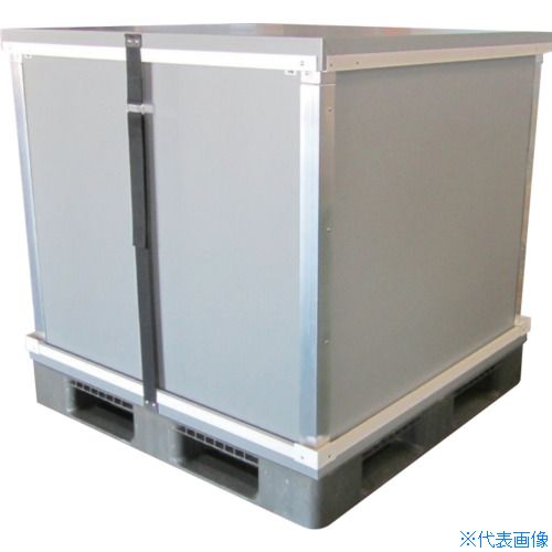 ■西田製凾 折りたたみプラスチックコンテナ(通い箱)「再坊」:1100×1100×1100mm SBA1111H(4641060)[法人限定][直送元]