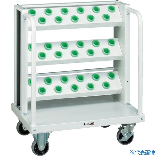 ■TRUSCO ツーリングワゴン BT・NT30兼用 33個収納 ホワイト色 VTLW311AW(4652991)[法人限定][直送元]