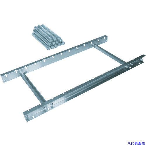 ■三鈴 スロットインSUSローラコンベヤMUS型Ф38×1T 幅400 2M MUS38400720(4658779)[法人限定][直送元]