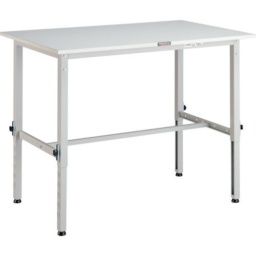 ■TRUSCO 軽荷重作業台高さ調節式(150kg)AEM型 1200X900XH650〜950 基本タイプ ホワイト色 AEM1209W(466..