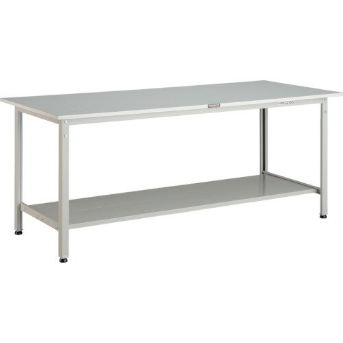 ■TRUSCO 軽荷重作業台(300kg)AE型 1800X750XH740 下棚2枚付 ホワイト色 RAE1800LT2W(4672071)[法人限定][直送元]