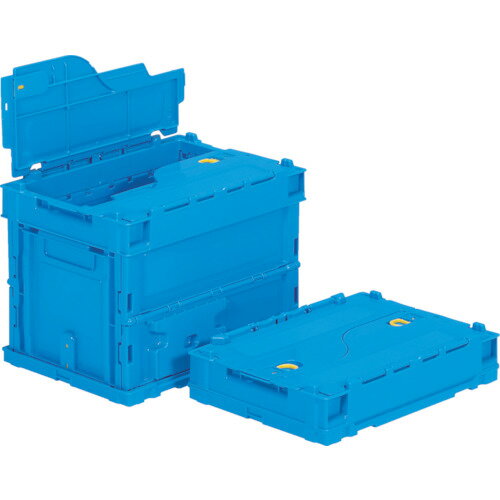 オレンジブック トラスコ中山　TRUSCOサンコー フタ一体型折りたたみコンテナー 555780 サンクレットオリコンP19B 〔品番:SKSOP19BBL〕[ 注番:4699114]特長●フタが一体化されており、フタを紛失する心配がありません。●「ペタンコ」シリーズ、「マドコン50B」シリーズ、「オリコン50B、51B、P51B」シリーズの上に、2個積載可能です。●両短辺内側に、ロック機構が付いています。輸送中に、短側板が外れるのを防ぎます。●サンファスナーやインシュロックに対応しています。●長側面にはラベル貼付部を設置し、自動ラインのオートラベラーに対応しています。●オールプラスチック製ですので金属探知機による内容物の検品が可能です。用途●工場の保管、運搬用に仕様●容量(L)：18.8●色：ブルー●外形寸法(mm)間口：366●外形寸法(mm)奥行：264●外形寸法(mm)高さ：281●有効内寸(mm)間口：329●有効内寸(mm)奥行：228●有効内寸(mm)高さ：251●折りたたみ高さ(mm)：86仕様2●食品衛生法適合（ポジティブリスト適合）材質/仕上●ポリプロピレン（PP）セット内容/付属品注意●火気厳禁原産国（名称）日本JANコード4983049342316本体質量1.53kgオレンジブック トラスコ中山　TRUSCOサンコー フタ一体型折りたたみコンテナー 555780 サンクレットオリコンP19B 〔品番:SKSOP19BBL〕[注番:4699114][本体質量：1.53kg]《包装時基本サイズ：265×365×90》〔包装時質量：2kg〕分類》物流・保管用品》コンテナ・パレット》折りたたみコンテナ☆納期情報：仕入れ先通常在庫品 (欠品の場合有り)