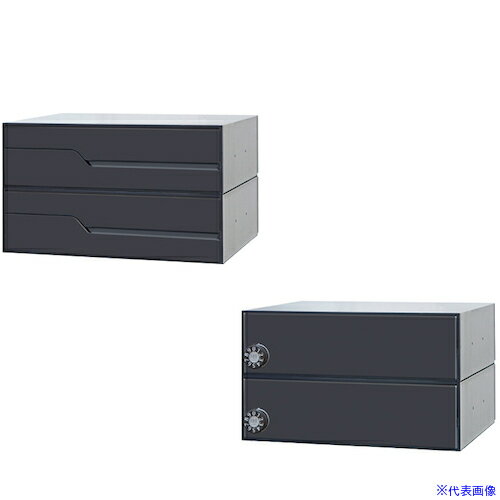 ■田島メタルワーク メイルボックス(前入後出)MX-91-36FBY-2-B MX9136FBY2B(4705182)[送料別途お見積り][法人限定][外直送]