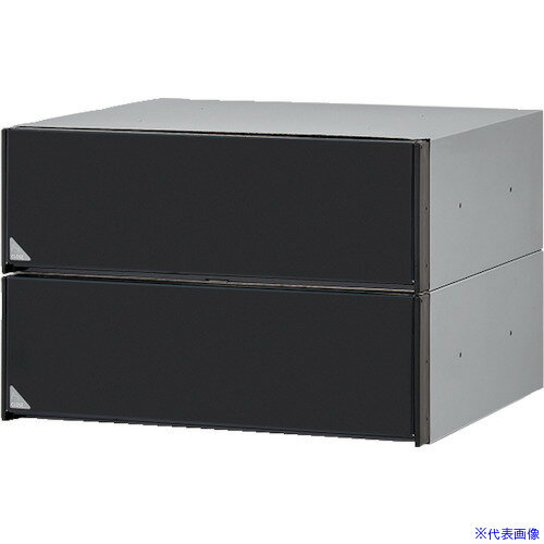 ■田島メタルワーク メイルボックス(前入前出)MX−68−2B MX682B(4706691)[送料別途お見積り][法人限定][..