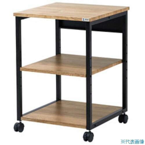 ■SANWA 木目調プリンタスタンド LPS118LM(4723176)[法人限定][外直送元]