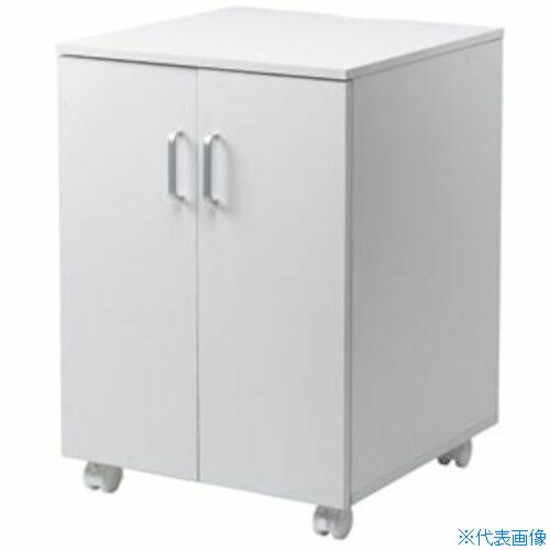 オレンジブック トラスコ中山　TRUSCOSANWA 扉付きプリンタスタンド 〔品番:LPS119W〕[ 注番:4723177]特長●天板サイズ500mm×500mmのプリンタースタンドです。●扉付きでトナーや用紙などのストック物を目隠しで...