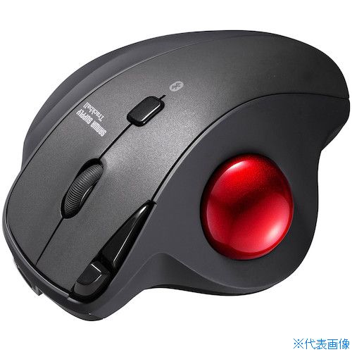 ■SANWA Bluetoothトラックボール(静音・5ボタン・親指操作タイプ) MABTTB186BK(4723186)[法人限定][外直送元]
