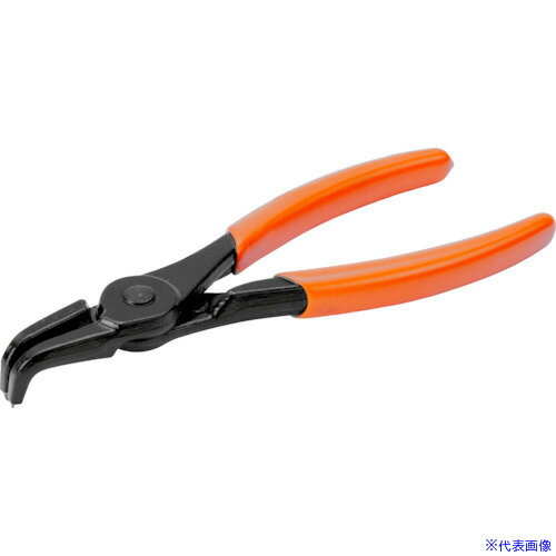 ■BAHCO 穴用スナップリングプライヤー(曲り90°) 全長180mm 適合リング19−60mm 2890180(4737212)×3[送料別途お...