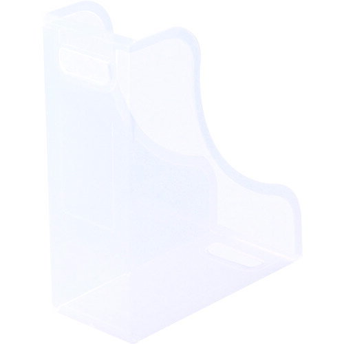 オレンジブック トラスコ中山　TRUSCOナカバヤシ ファイルスタンド キャパティE6 クリア 〔品番:FBE6CRN〕[ 注番:4746872]特長●タテ・ヨコ使えてファイルや本の保管、整理に便利です。●便利なインデックスシール付です。仕様●色：クリア●用紙サイズ：A4●幅(mm)：119●奥行(mm)：247●高さ(mm)：310●収納の目安：A4仕様2●タテ/ヨコ自由型材質/仕上●ポリプロピレン(PP)セット内容/付属品●インデックスシール注意原産国（名称）中国JANコード4902205923183本体質量260gオレンジブック トラスコ中山　TRUSCOナカバヤシ ファイルスタンド キャパティE6 クリア 〔品番:FBE6CRN〕[注番:4746872][本体質量：260g]《包装時基本サイズ：245×200×310》〔包装時質量：264g〕分類》オフィス・住設用品》文房具》デスク収納・ケース☆納期情報：仕入れ先通常在庫品 (欠品の場合有り)