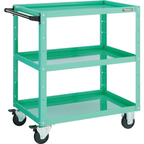 ■TRUSCO ツールワゴン イーグルワゴン 750X500XH740 3段 ヤンググリーン EGW773YG(4749201)