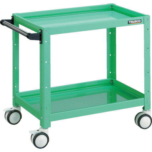 ■TRUSCO ツールワゴン バーディワゴン 600×400×H600 ウレタン双輪 ヤンググリーン BDW662DYG(4749839)