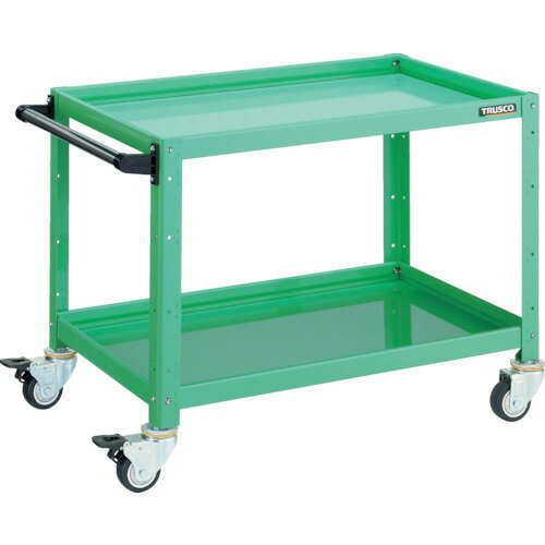 ■TRUSCO ツールワゴン バーディワゴン 750X500XH600 2段 ヤンググリーン BDW672YG(4750039)