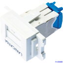 ■PANDUIT カテゴリ6AJISプレート用ジャックキット 白 JAOSSP6ATGMW(4754697)