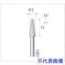 ■ナカニシ チタンコート超硬カッター テーパー先丸型 ダブルカット φ5×12.7×軸φ3 14° 21253(4761928)
