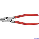■KNIPEX 9781-180 エンドスリーブ用圧着ペンチ 全長180mm 9781180(4787633)