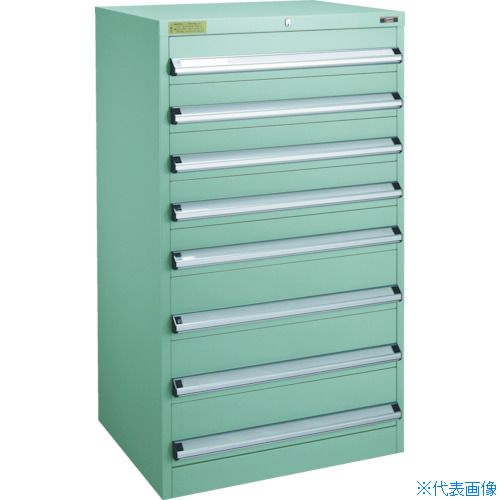■TRUSCO VE7S型中量キャビネット 700×550×H1200 引出8段 VE7S1205(4791088)[法人限定][直送元]