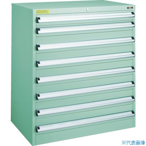 ■TRUSCO VE9S型中量キャビネット 880×550×H1000 引出8段 VE9S1003(4791347)[法人限定][直送元]