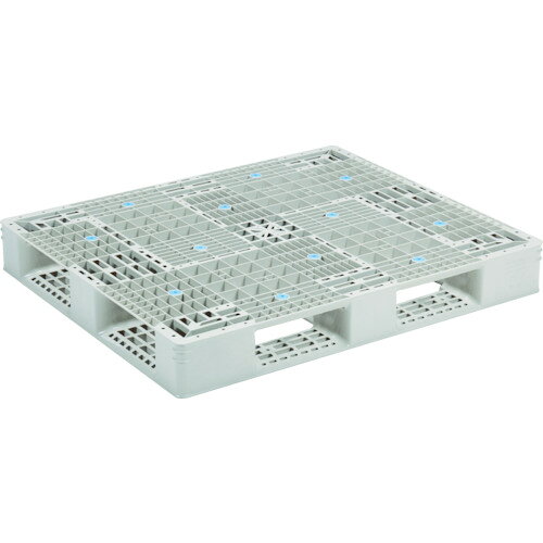 ■サンコー プラスチックパレット 845011 GT−1012D4−2グレー SKGT1012D42GLA(4797167)[送料別途お見積り][法人限定][直送]