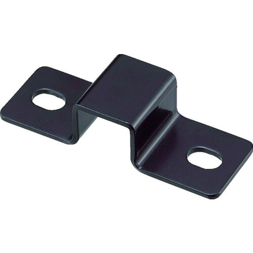 ■TRUSCO ジョイント金具24型S PB 黒塗装仕上げ 寸法70×19.2mm 穴数2 TKSPB19B(4821041)