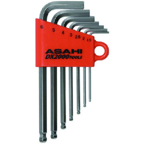■ASH メッキボールポイントショート六角棒レンチセット7本組 AZS0710(4833473)