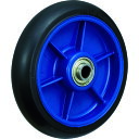 ■イノアック 低始動抵抗キャスター 車輪のみ Φ150 黒 シャフトΦ20 LR150WBK20(4835204)