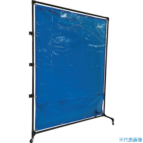 ■TRUSCO 溶接遮光フェンス 2015型接続 キャスター 青 YF2015SB(4875907)[送料別途お見積り][法人限定]