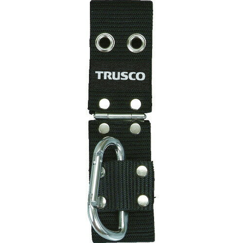 ■TRUSCO 工具丁番付ホルダー ブラック カラビナ付 THC190BK(4880561)
