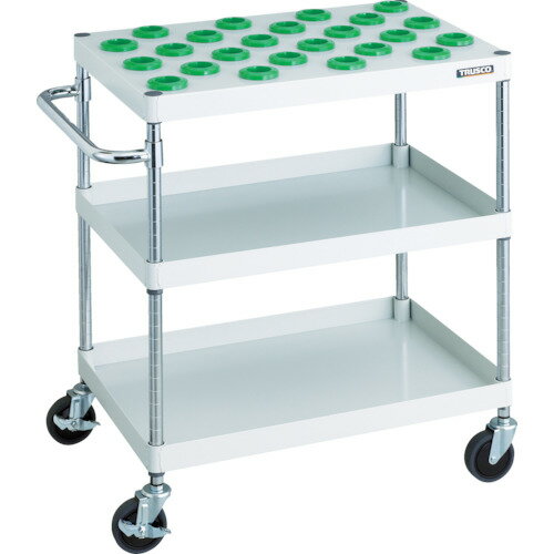 ■TRUSCO ツールワゴン フェニックスワゴン 省音 750X500XH880 NT−40 ホワイト PEWTL972BW(4885805)