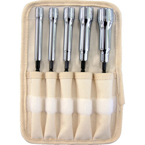 ■TRUSCO 電動ドライバーソケットセット 強力 8・10・13・17・19 TEF5HSET(4886721)