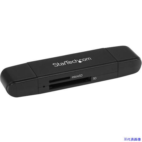 ■StarTech USBカードリーダー/USB−C & USB−A/SD & MicroSD/2スロット SDMSDRWU3AC(4892536)