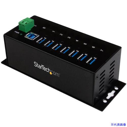 ■スターテック USBハブ/USB 3.0/USB-A - 7x USB-A/産業用メタル筐体/DIN・壁面 ST7300USBME(4892552)[法人・事業所限定][外直送元]