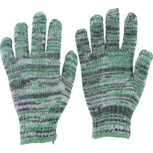 ■TRUSCO カラ−軍手 雑色緑 10双入 TGC500G(4894626)