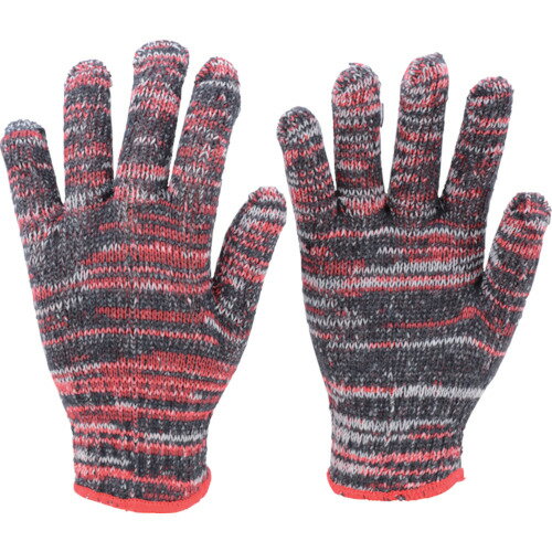 ■TRUSCO カラ-軍手 雑色赤 10双入 TGC500R(4894634)