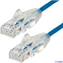 ■StarTech カテゴリ6(CAT6)LANケーブル/50cm/ブルー/極細 ツメ折れ防止 N6PAT50CMBLS(4929831)