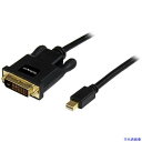 ■スターテック ディスプレイ変換ケーブル/mDP - DVI-D/91cm/1080p/パッシブ/BK MDP2DVIMM3B(4932905)[法人・事業所限...