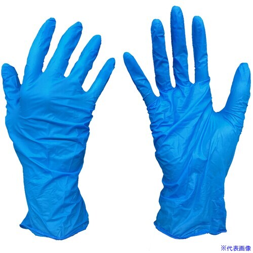 ■okamoto 衛生思いのニトリルライト ブルー Mサイズ (100...(4.0)